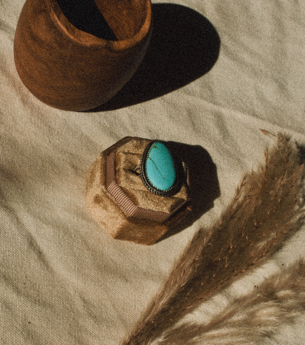 Chilean Turquoise Ring Sz9.25
