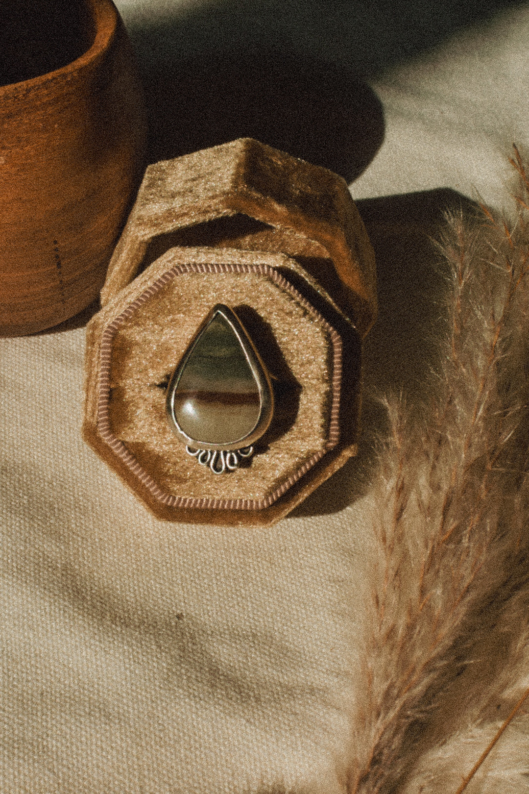 Jasper Turquoise Ring Sz7