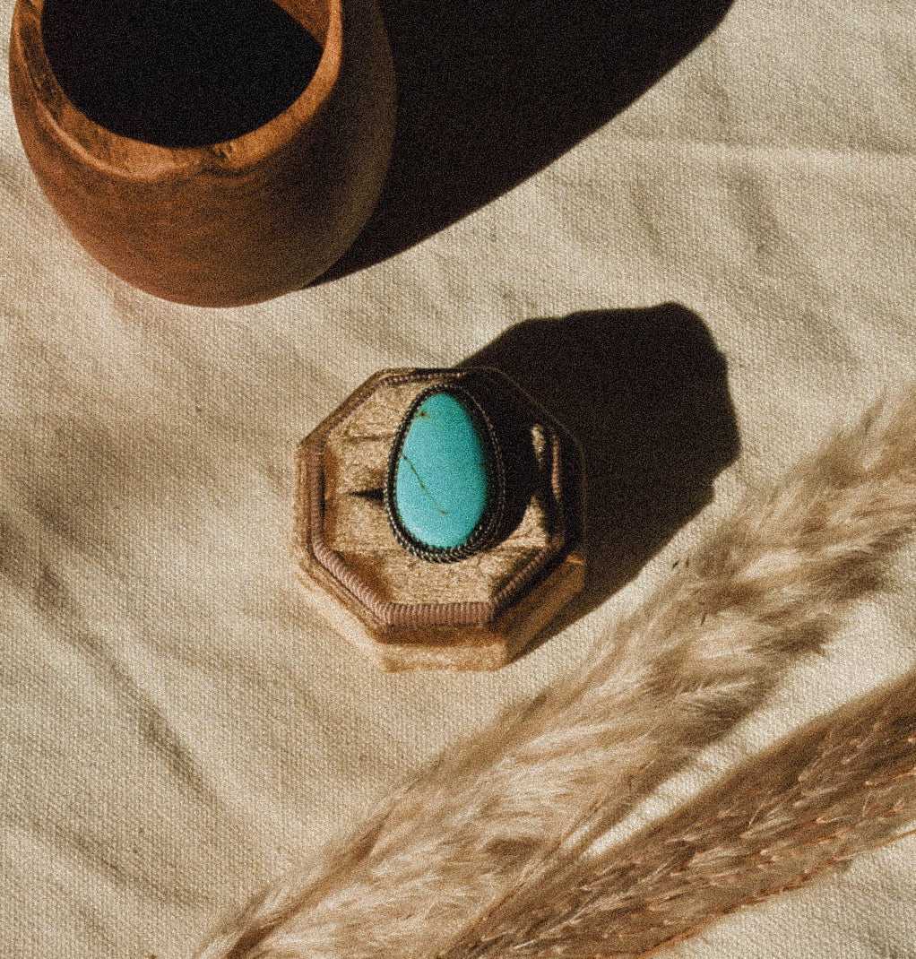 Chilean Turquoise Ring Sz9.25