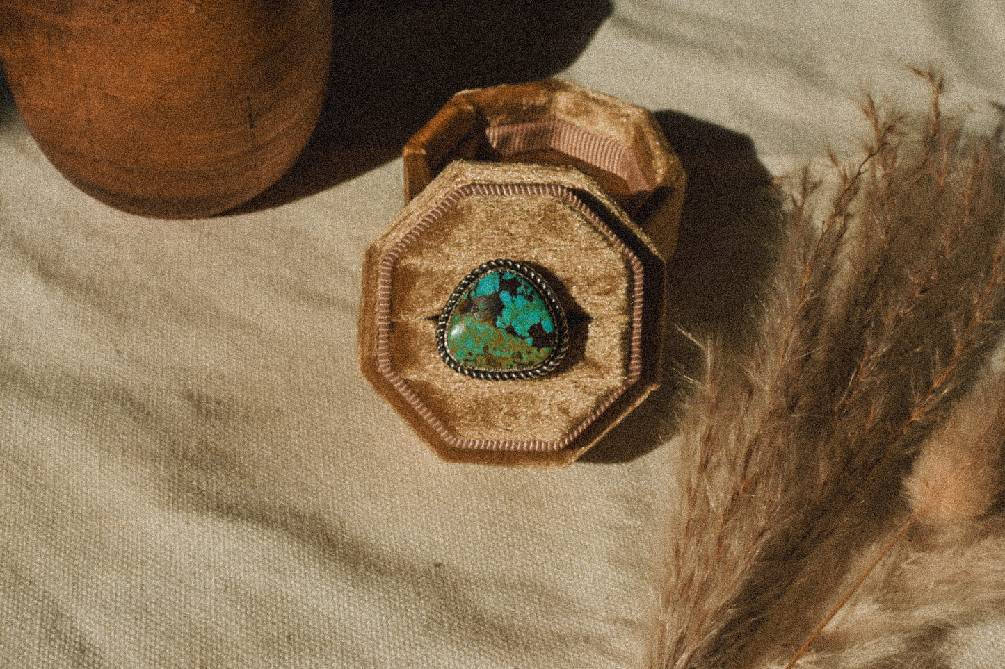 Old Stock Nevada Turquoise Ring Sz9.75