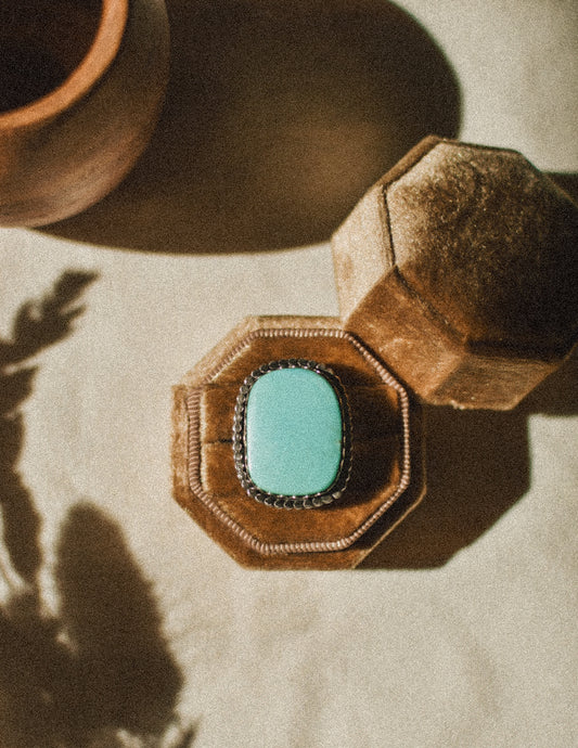 Kingman Turquoise Ring sz 6.5