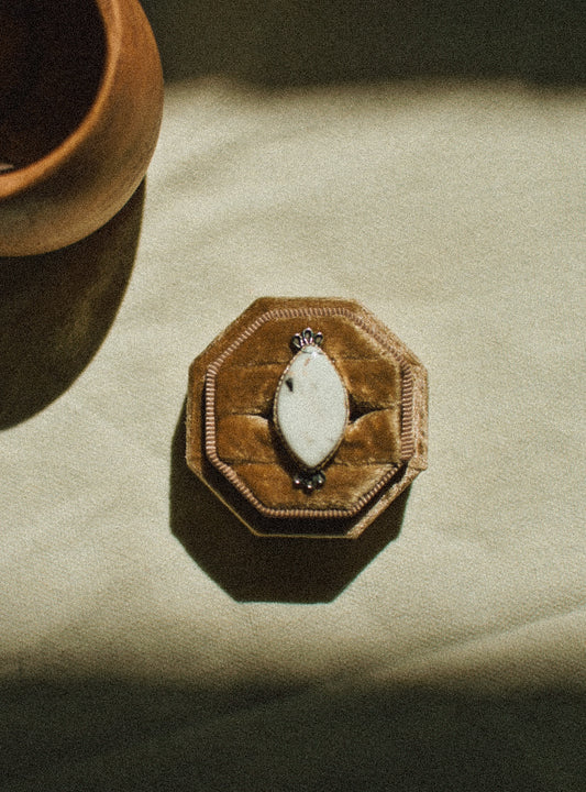 White Buffalo Ring sz 5