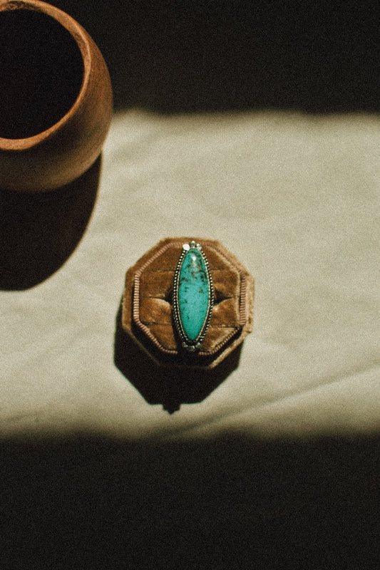 Iron Mountain Turquoise Ring sz 7