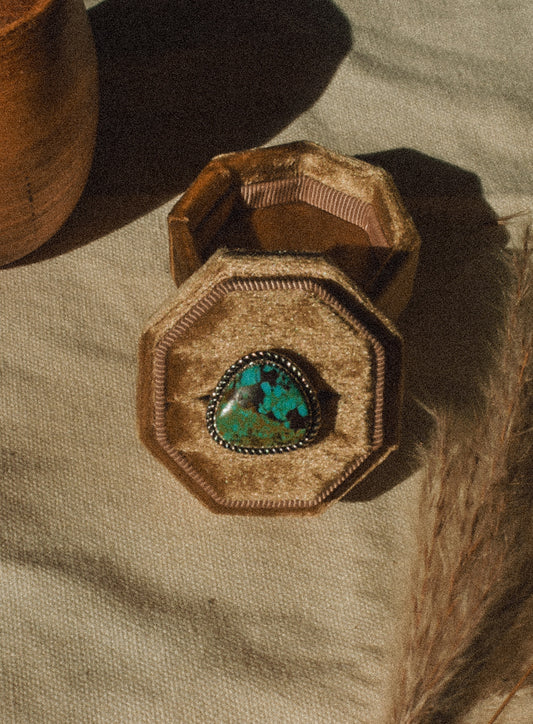 Old Stock Nevada Turquoise Ring Sz9.75